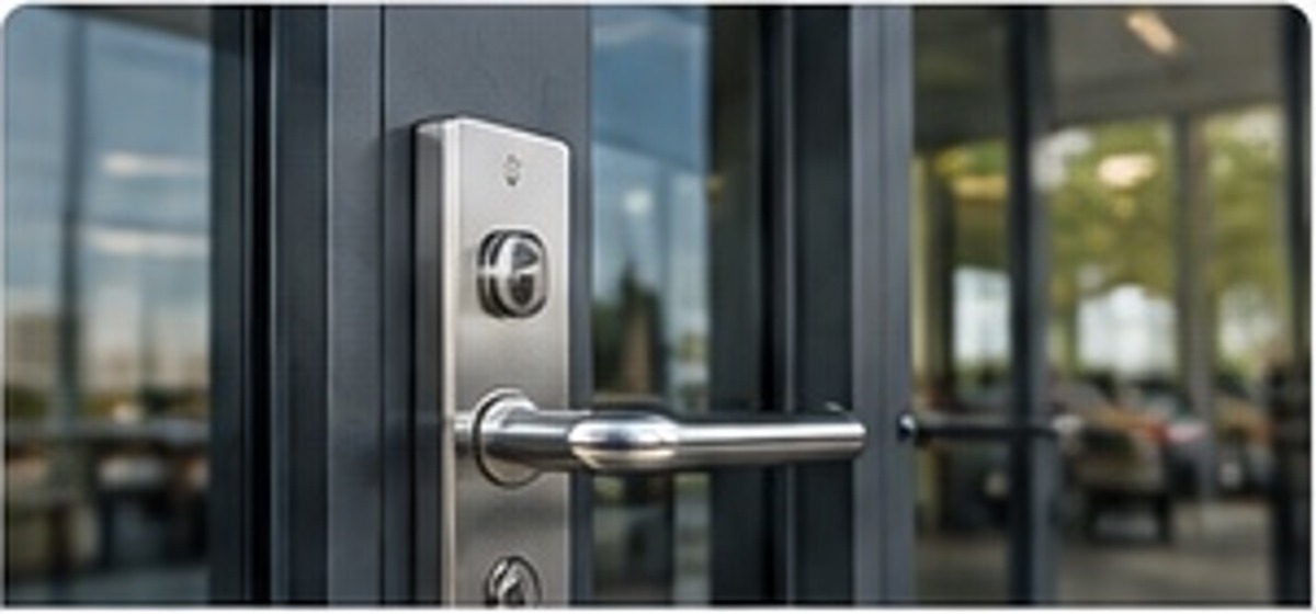 Modern commercial door lock hardware